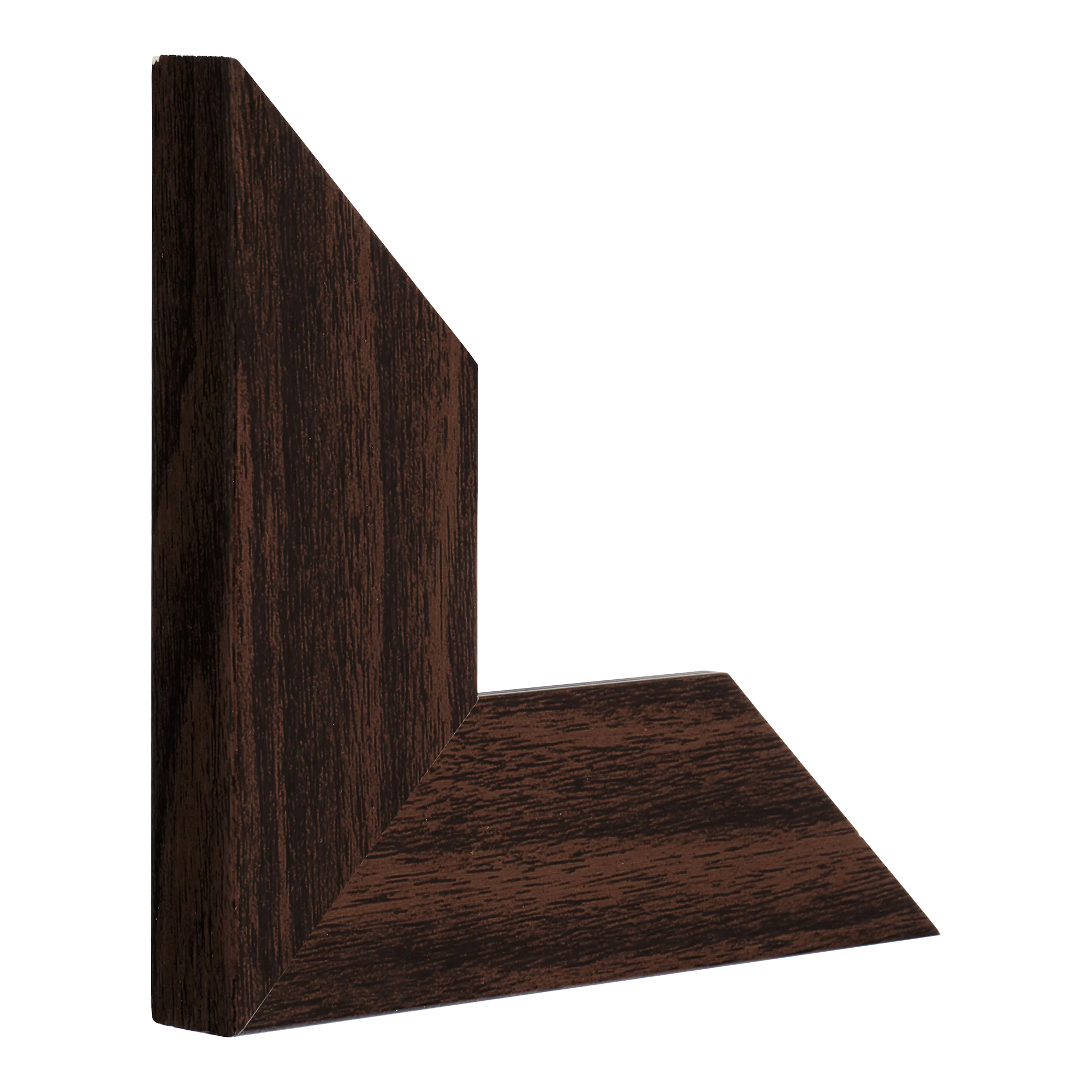 Vertical view of strata brown picture frame