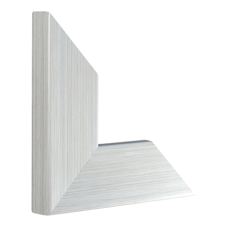 Vertical view of strata brushed silver picture frame