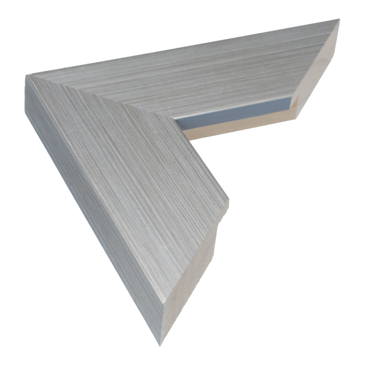 Strata in brushed silver picture frame