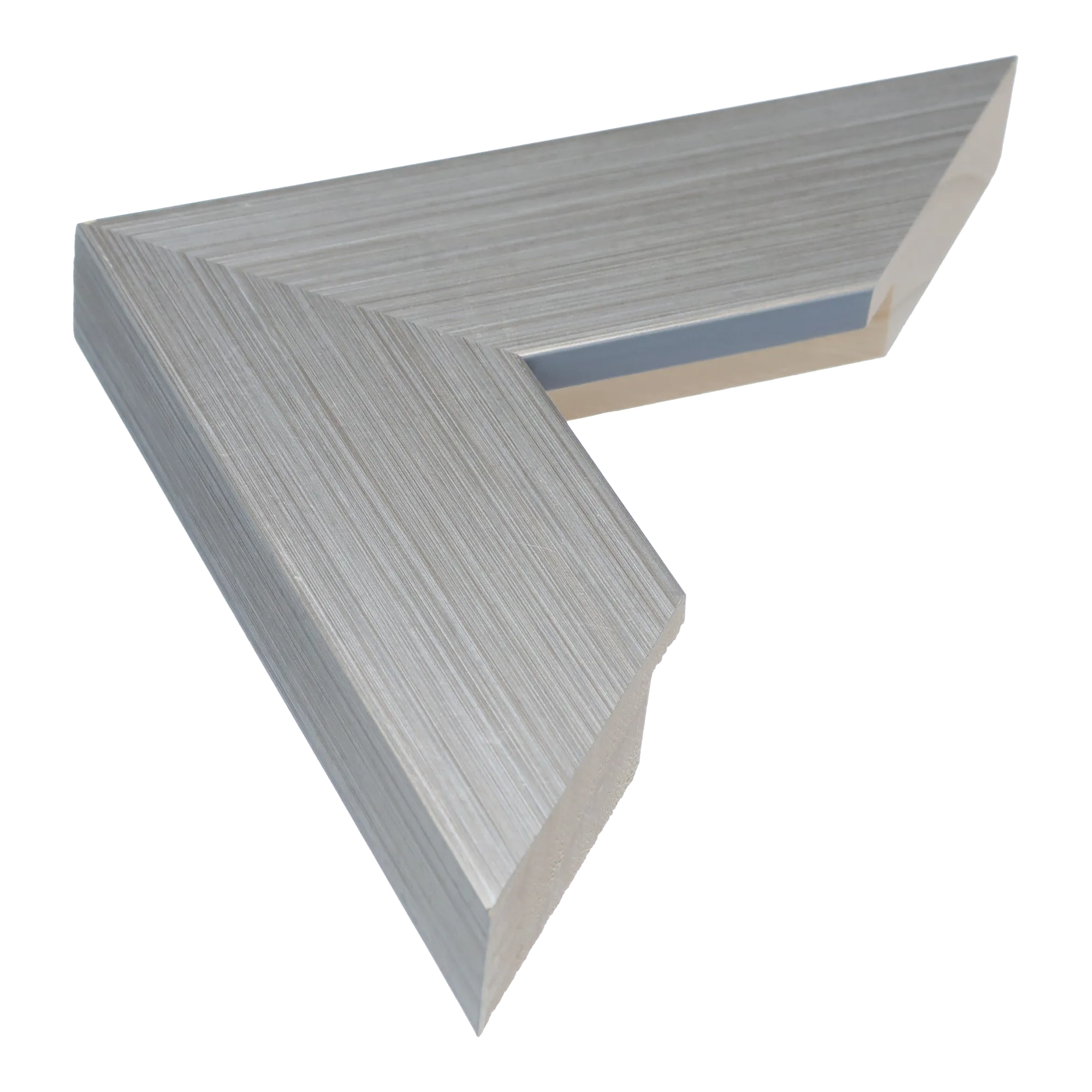 Strata in brushed silver picture frame