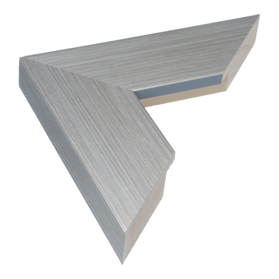 Strata in brushed silver picture frame