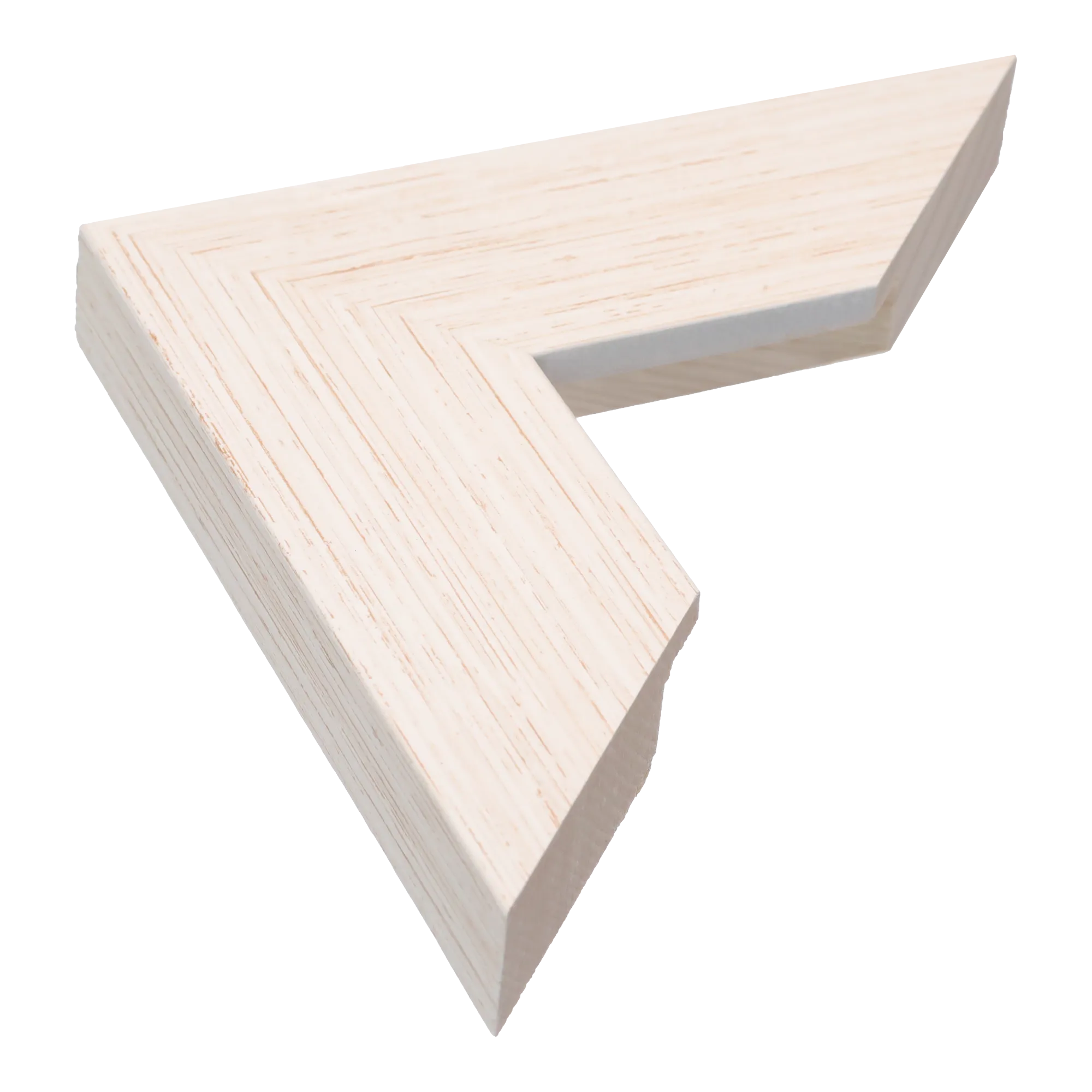 Strata in brushed white picture frame