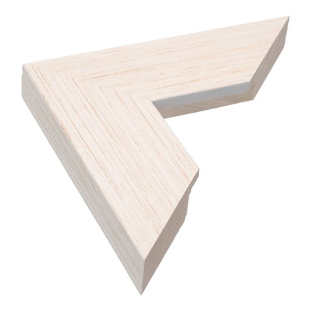 Strata in brushed white picture frame