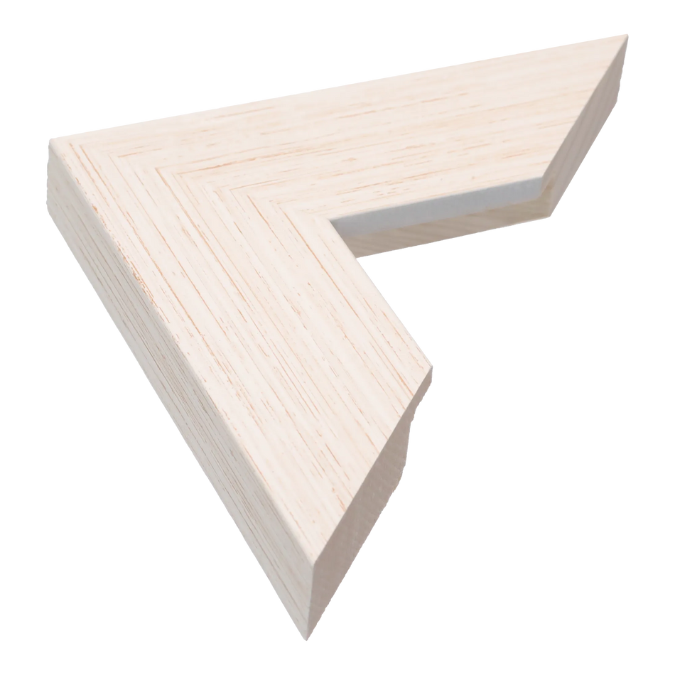 Strata in brushed white picture frame