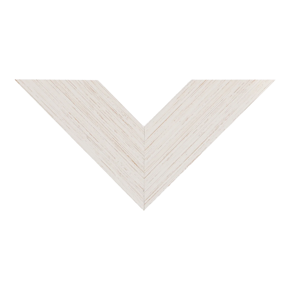 Top view of Strata picture frame in brushed white