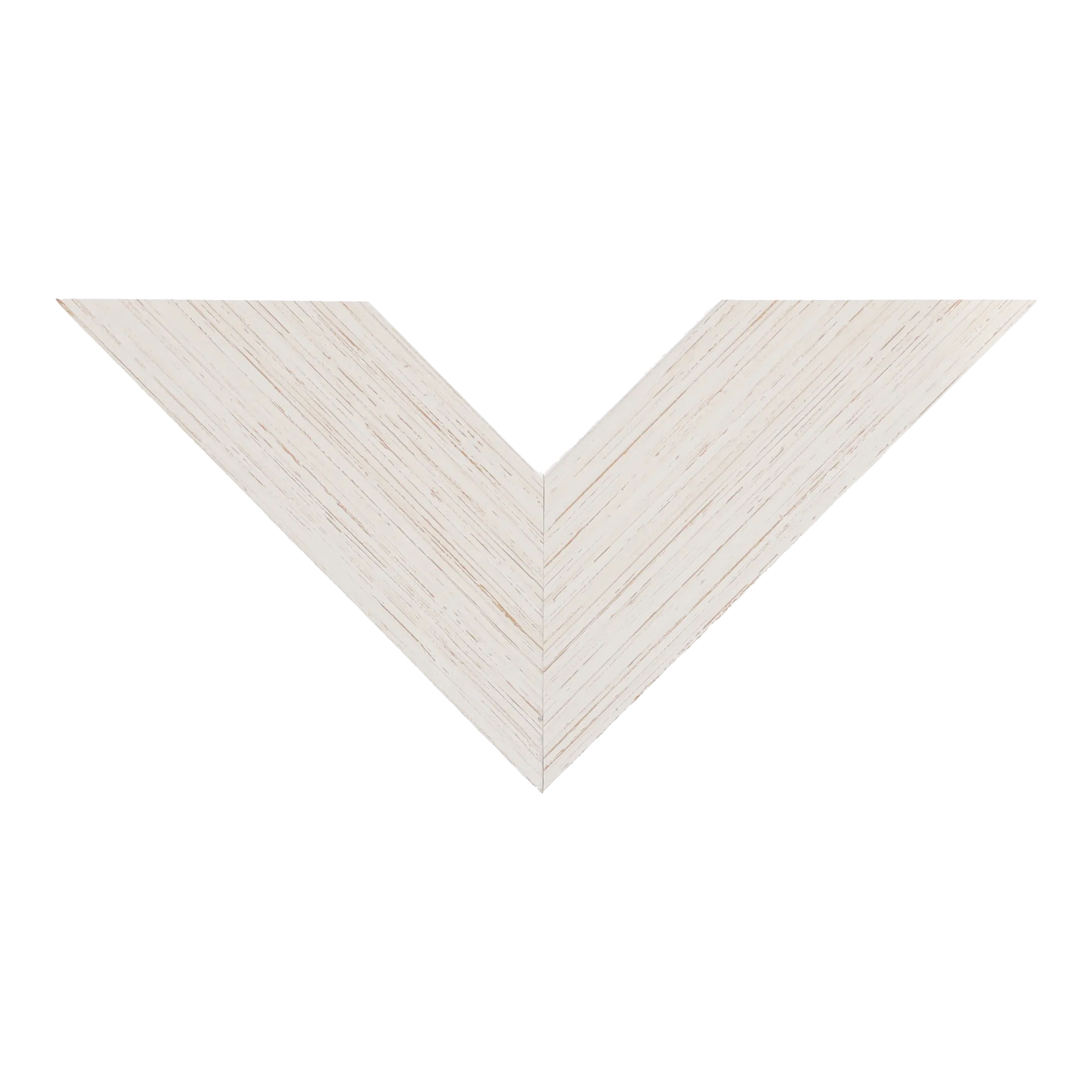 Top view of Strata picture frame in brushed white