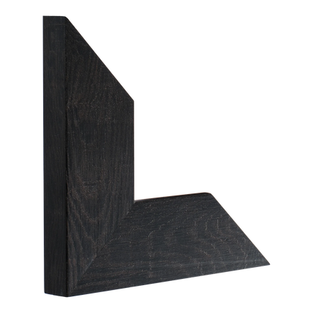 Vertical view of strata chocolate picture frame