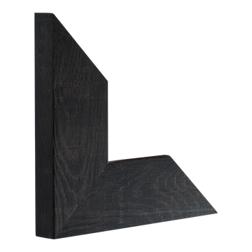 Vertical view of strata chocolate picture frame