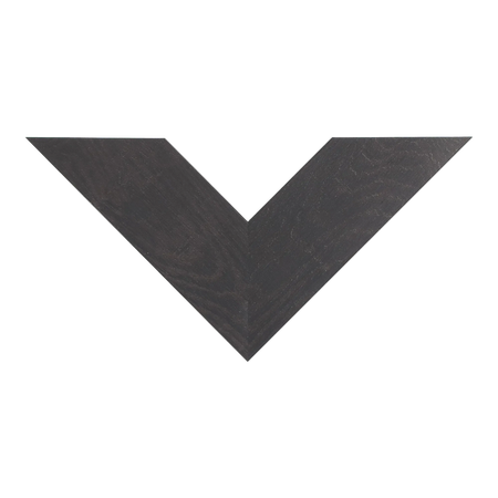 Top view of Strata picture frame in chocolate