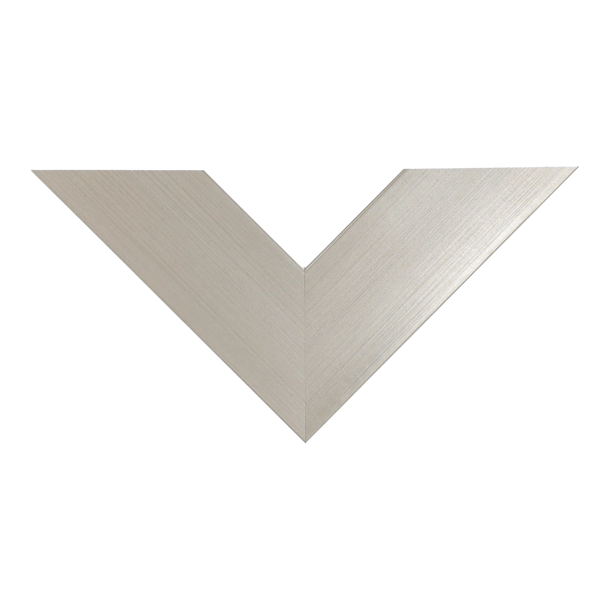 Top view of Strata picture frame in champagne