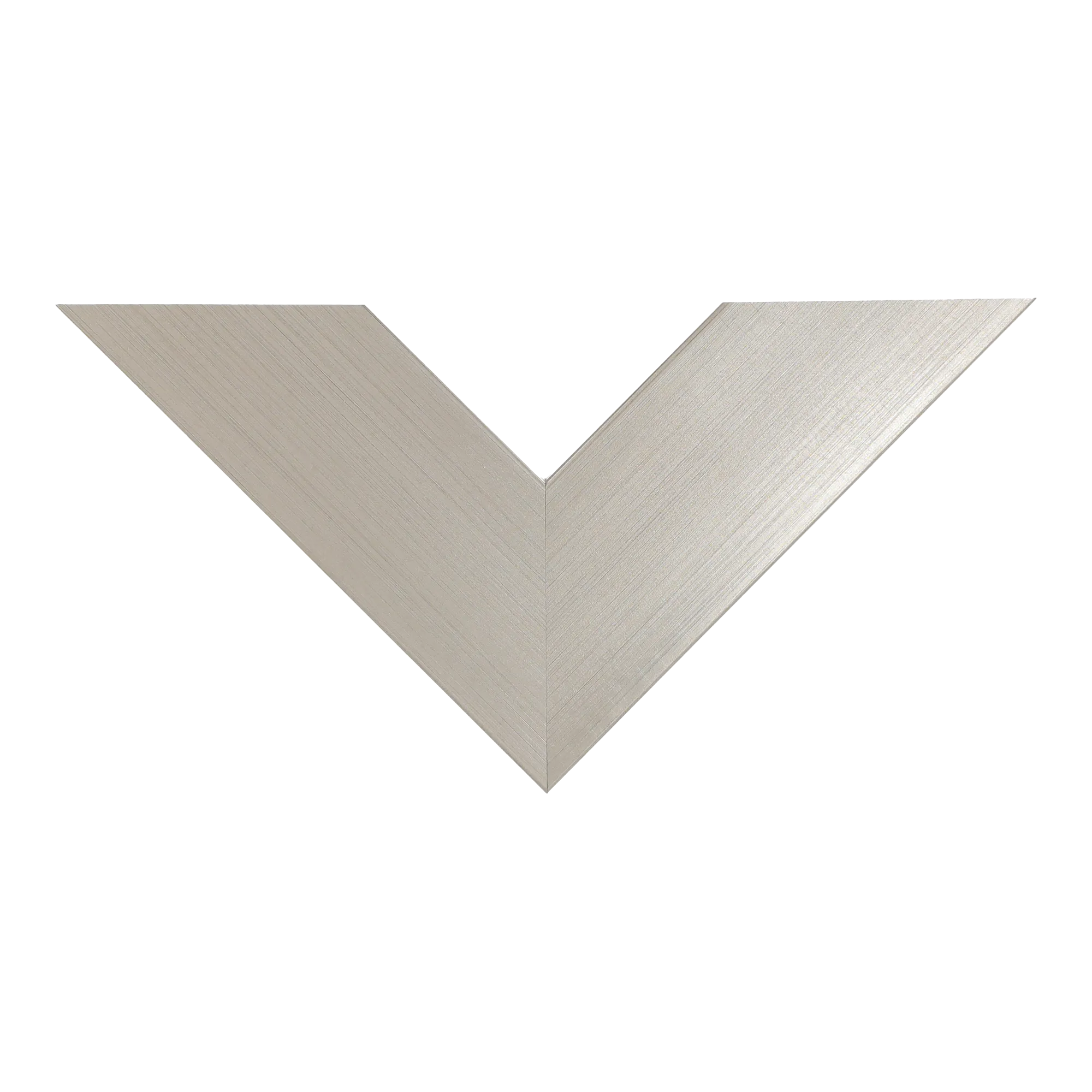 Top view of Strata picture frame in champagne