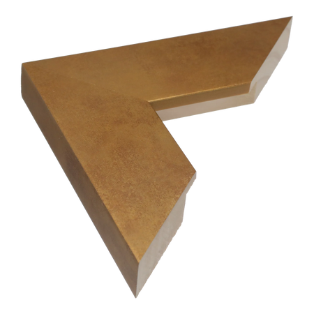 Strata in distressed gold picture frame