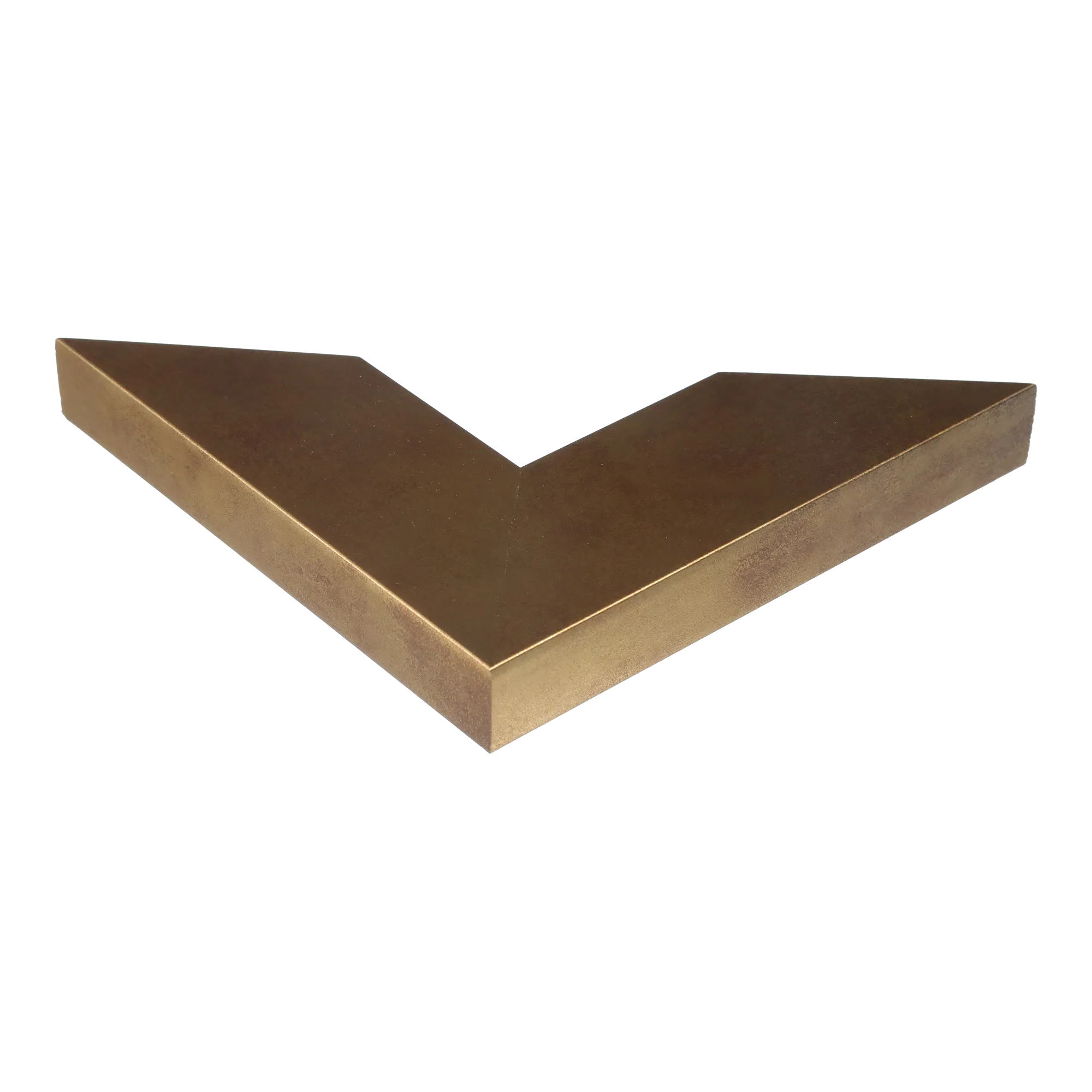 Corner view of Strata in distressed gold picture frame