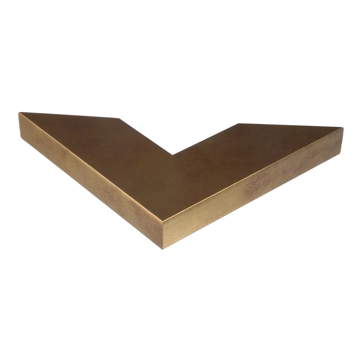 Corner view of Strata in distressed gold picture frame