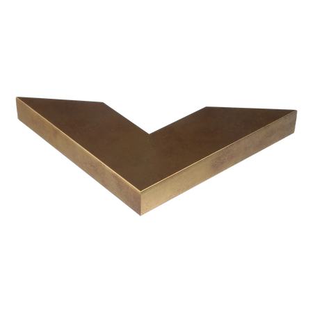 Corner view of Strata in distressed gold picture frame