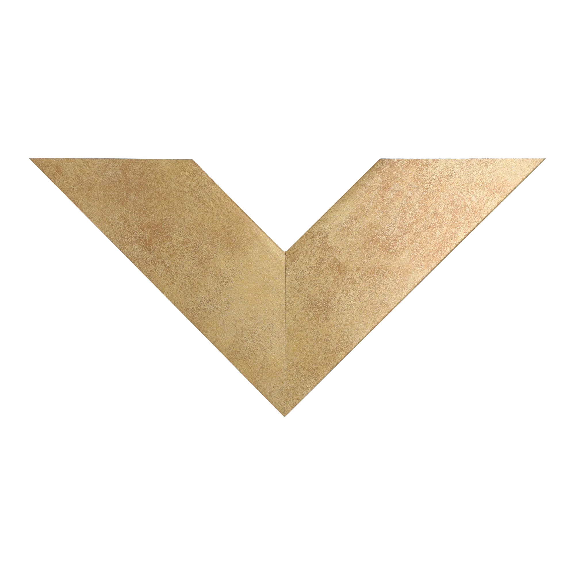 Top view of Strata picture frame in distressed gold