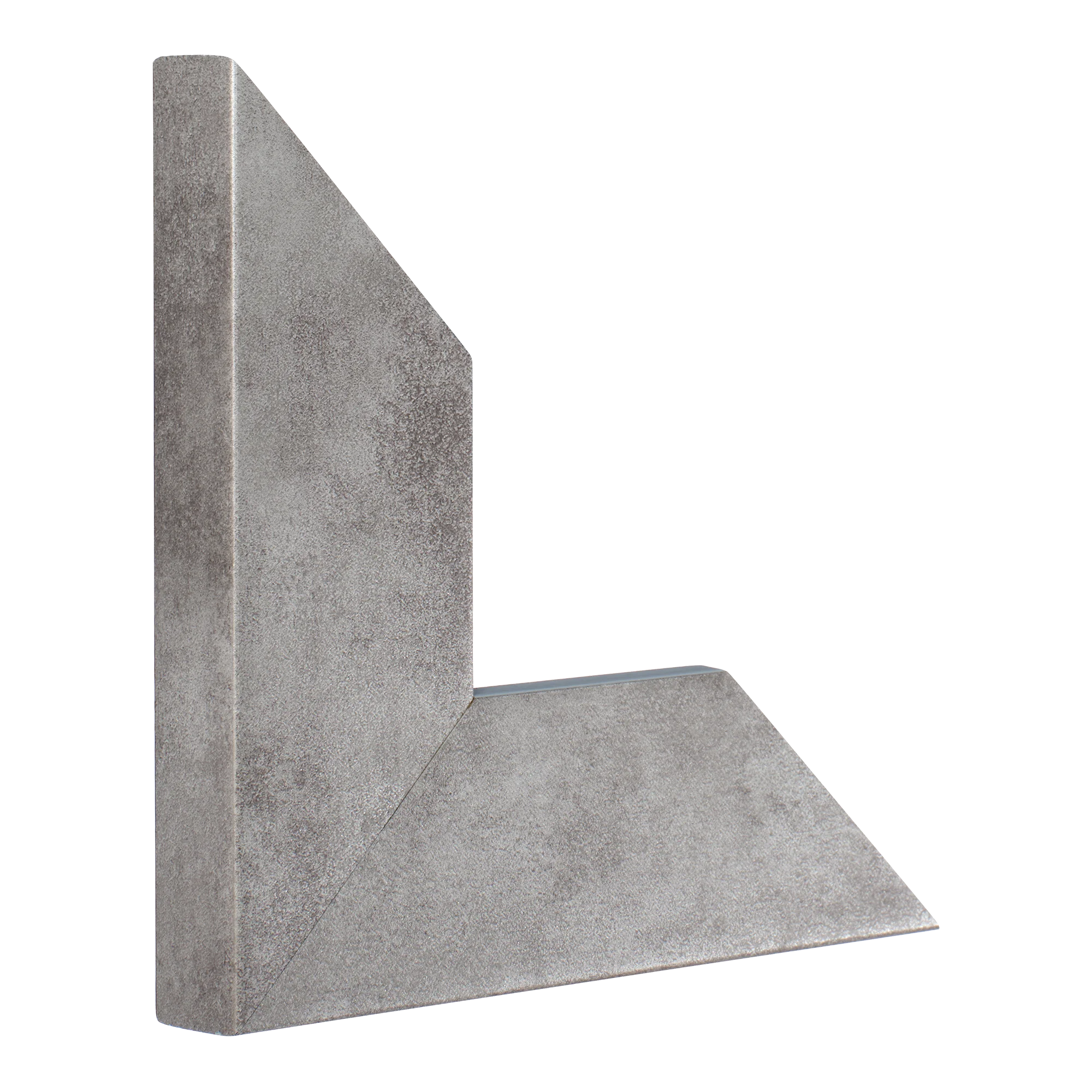 Vertical view of strata distressed silver picture frame