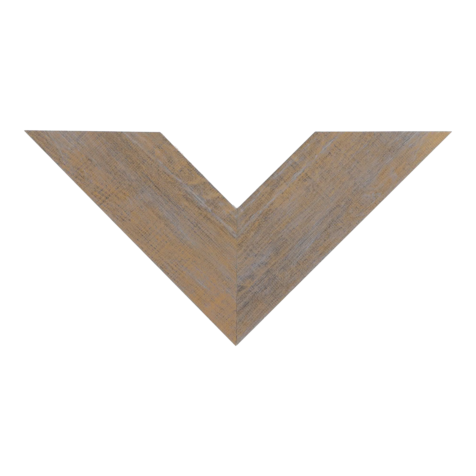 Top view of Strata picture frame in honey