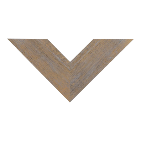 Top view of Strata picture frame in honey