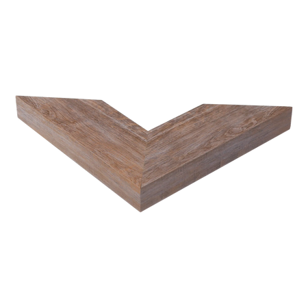 Corner view of Strata in honey picture frame