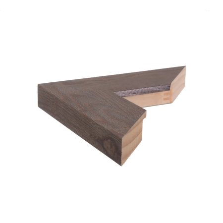 Side view of Strata picture frame in mink