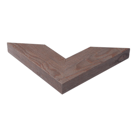 Corner view of Strata in mink picture frame