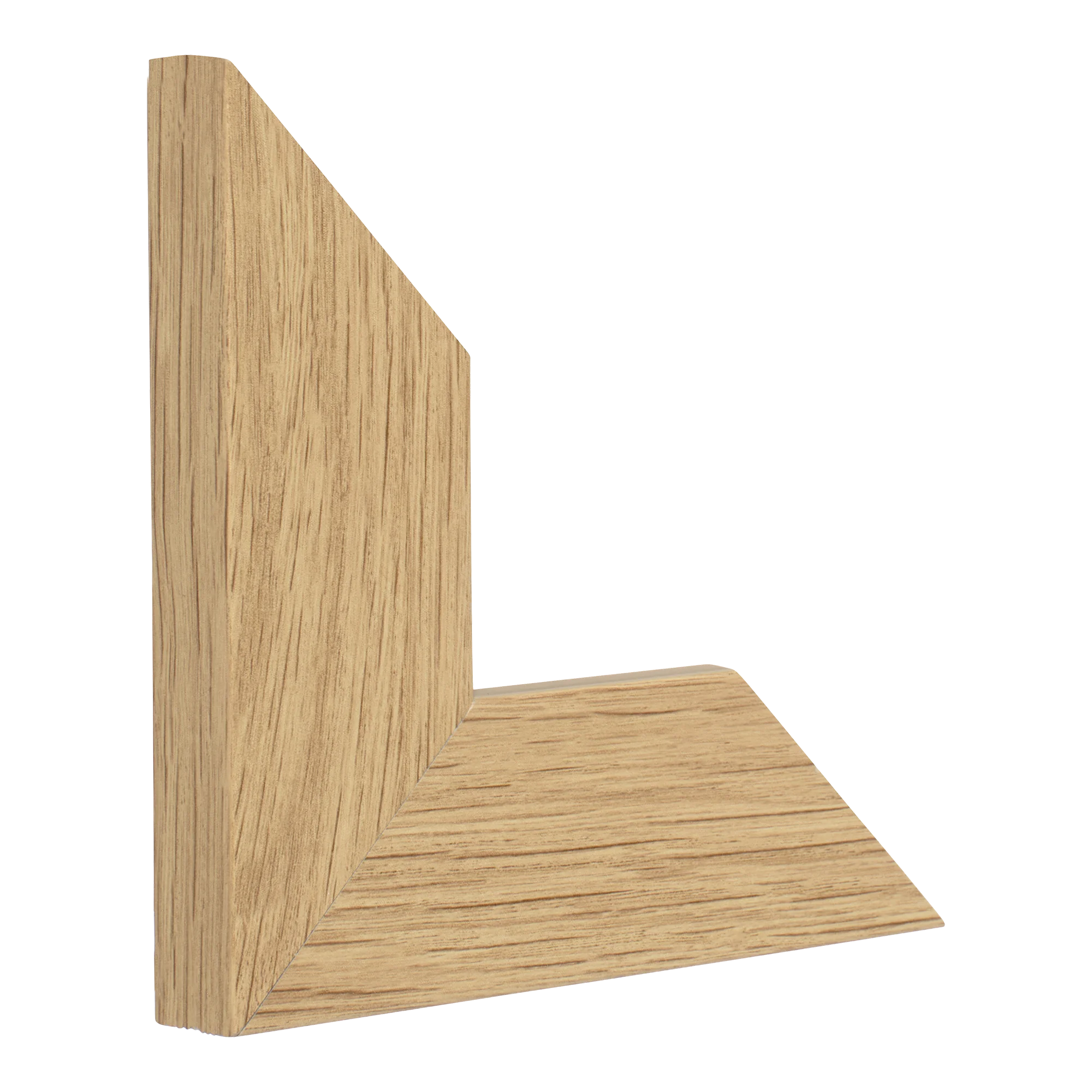 Vertical view of strata oak picture frame
