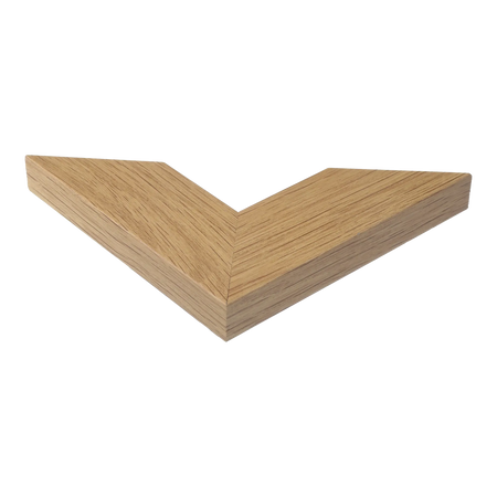 Corner view of Strata in oak picture frame