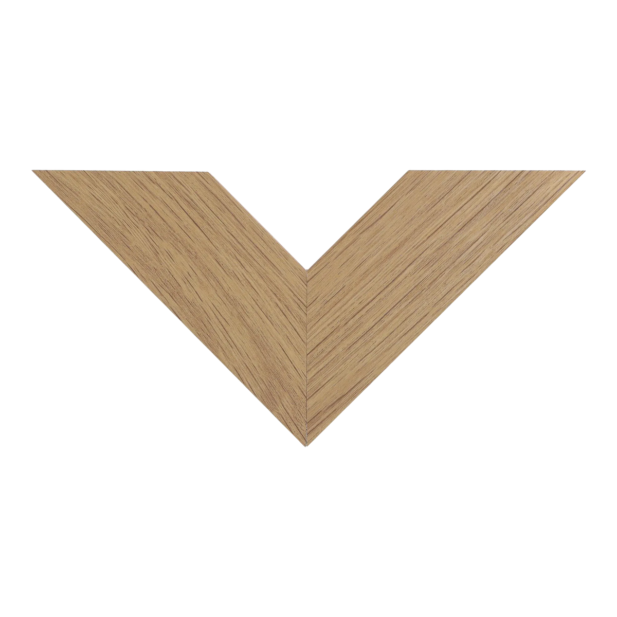 Top view of Strata picture frame in oak