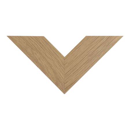 Top view of Strata picture frame in oak