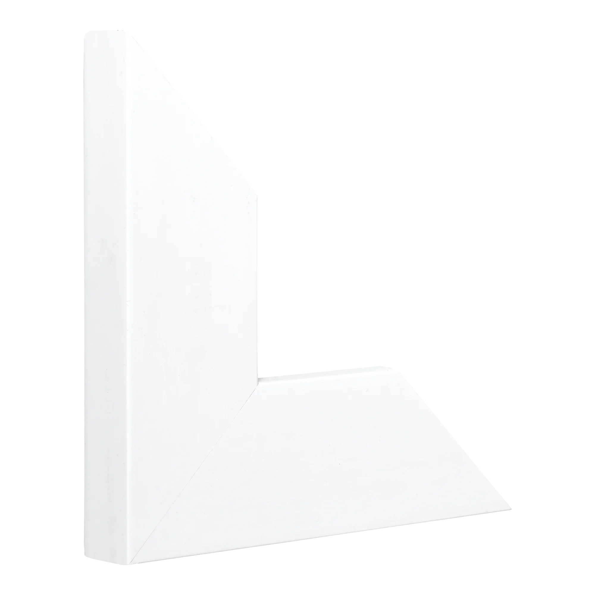 Vertical view of strata white picture frame