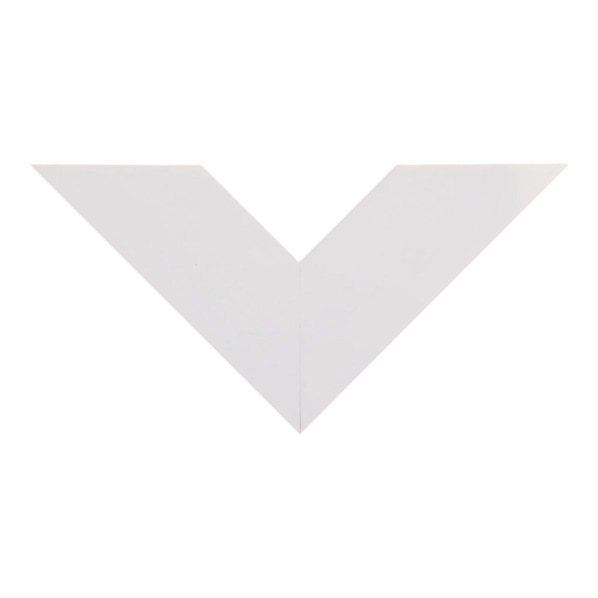 Top view of Strata picture frame in white