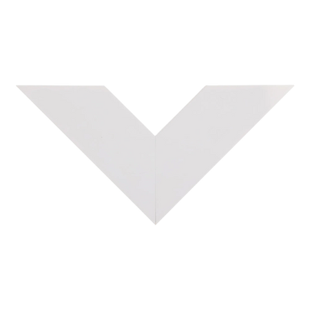 Top view of Strata picture frame in white