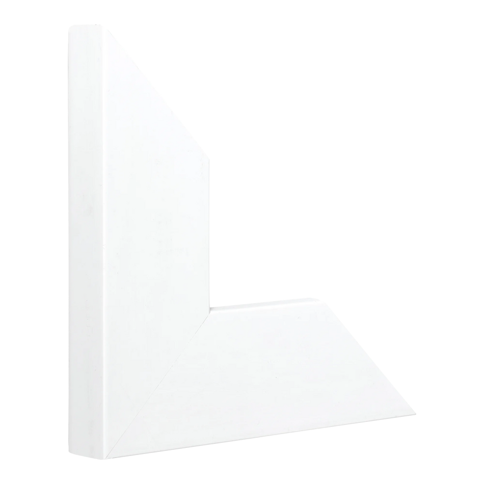 Vertical view of strata white picture frame