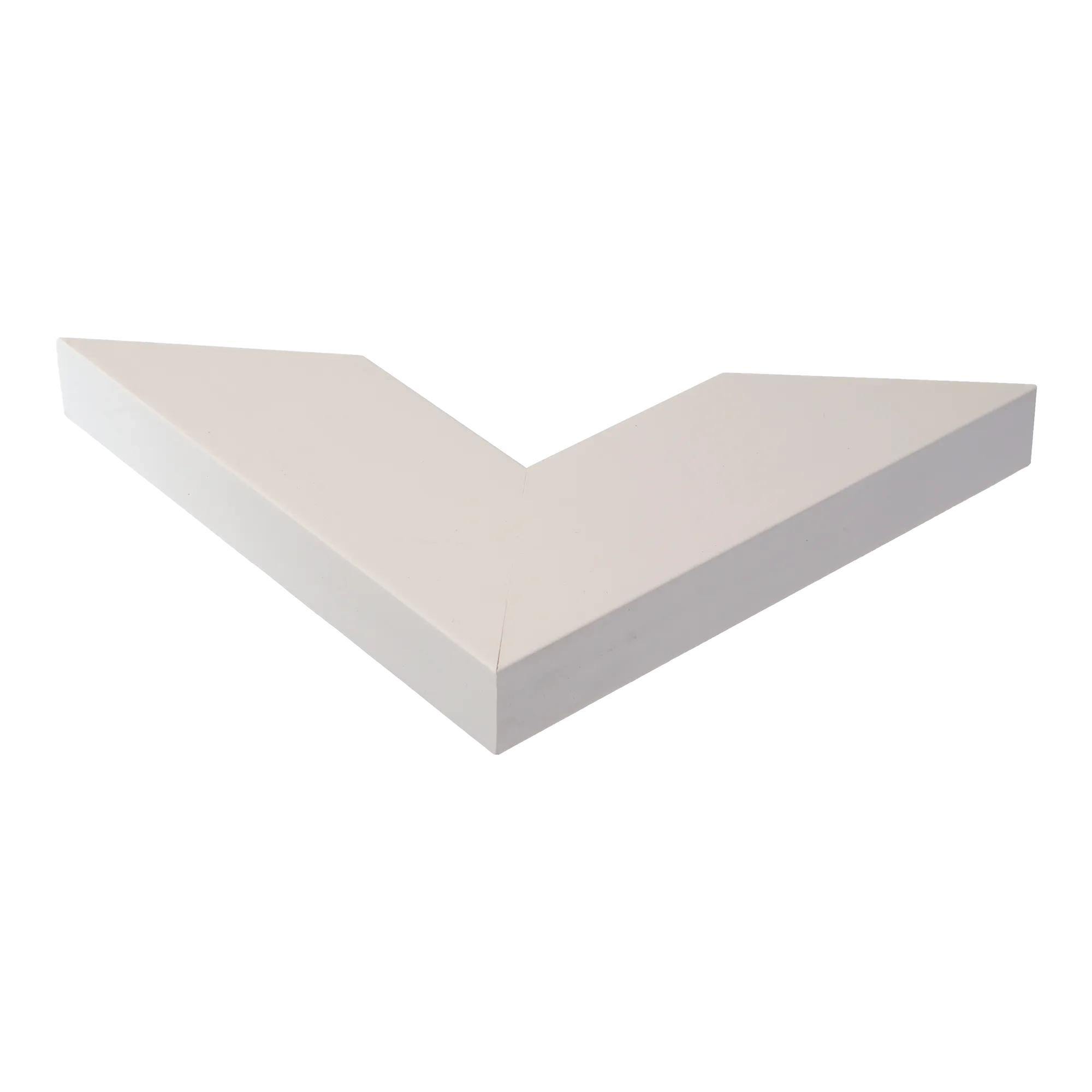 Corner view of Strata in white picture frame