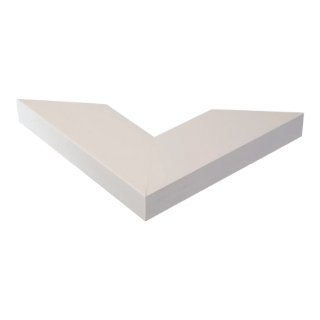 Corner view of Strata in white picture frame