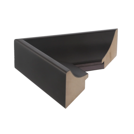 Side view of Swoop picture frame in black