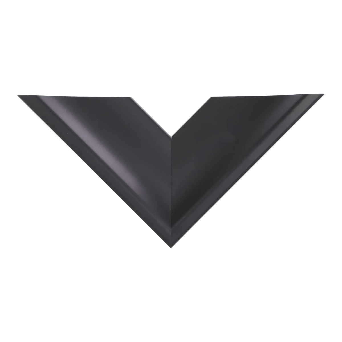 Top view of Swoop picture frame in black