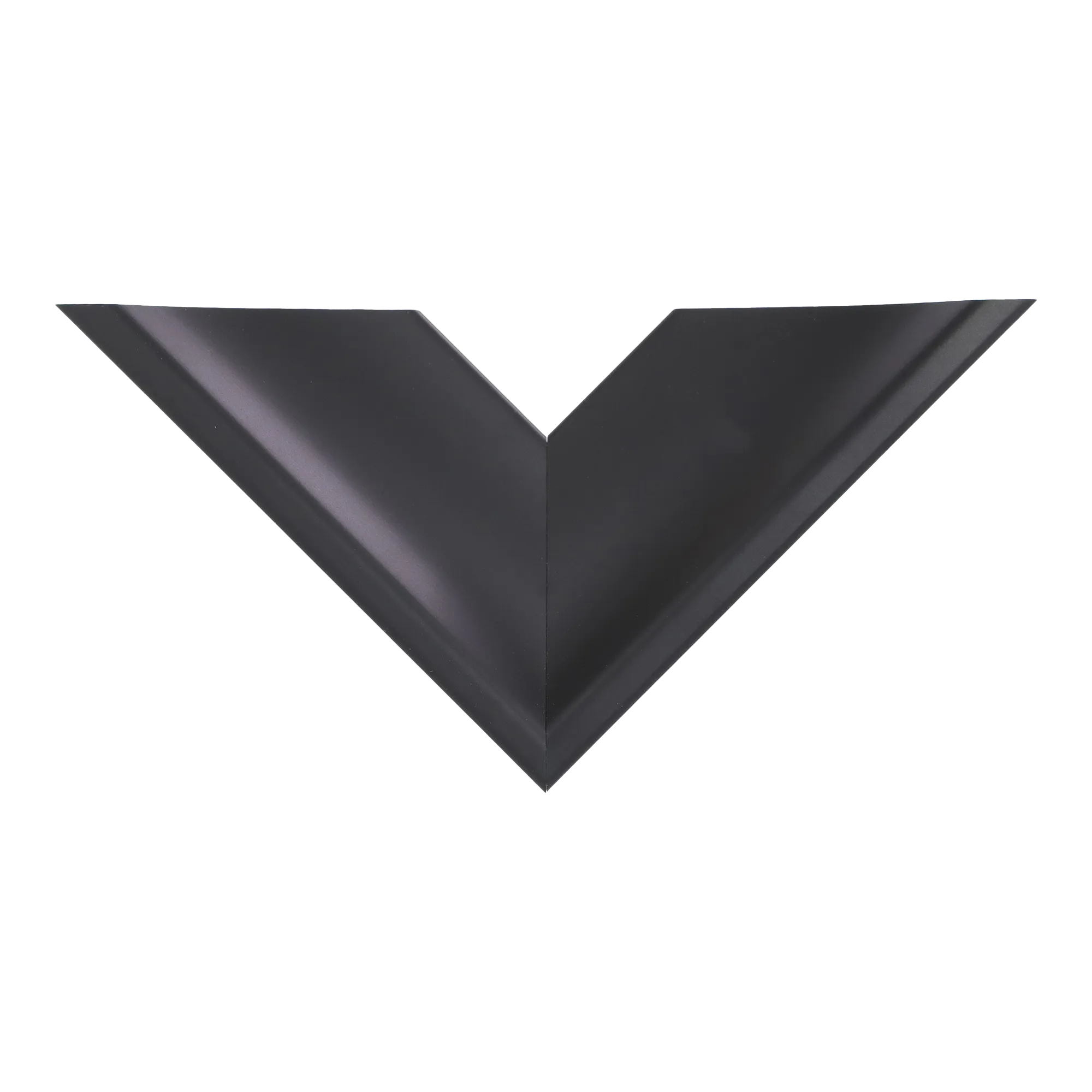 Top view of Swoop picture frame in black