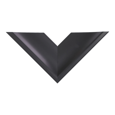 Top view of Swoop picture frame in black