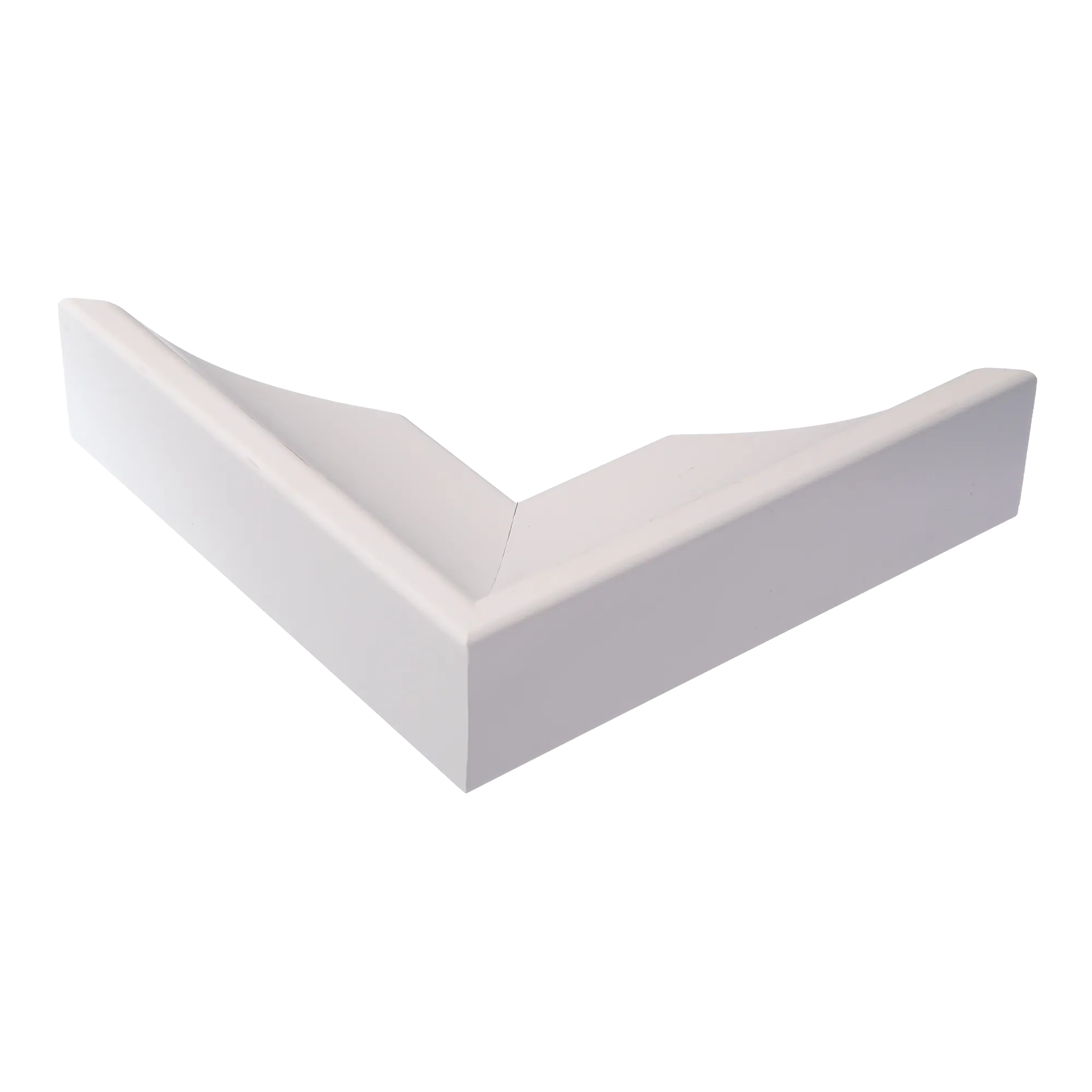 Corner view of Swoop in white picture frame