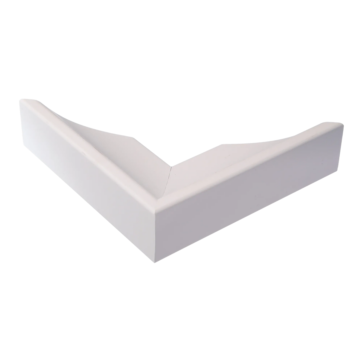 Corner view of Swoop in white picture frame