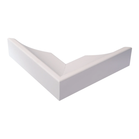 Corner view of Swoop in white picture frame
