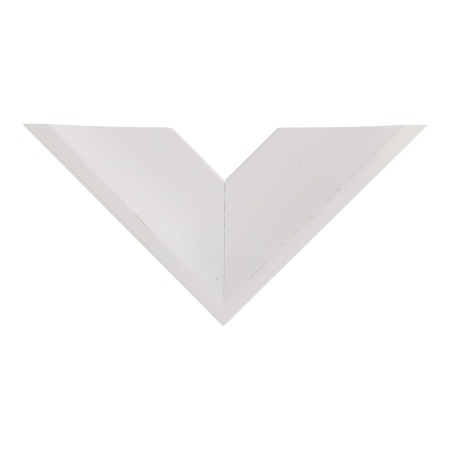 Top view of Swoop picture frame in white