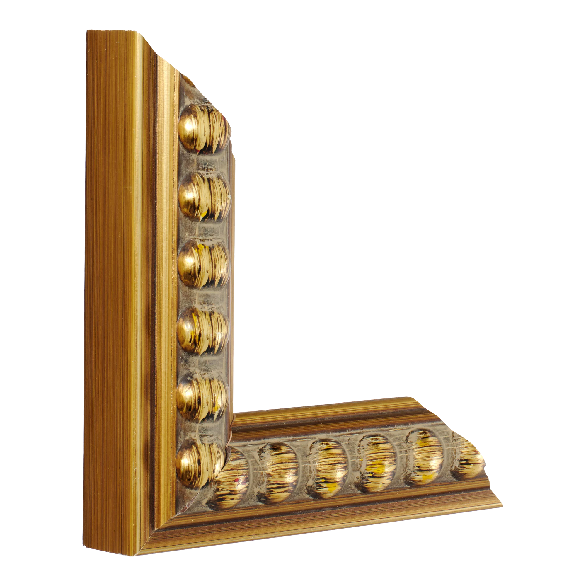 Vertical view of tivoli gold picture frame