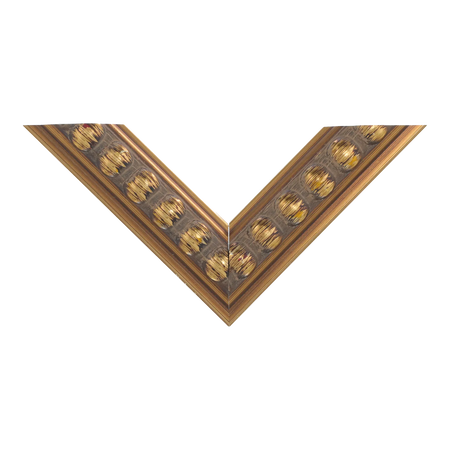 Top view of Tivoli picture frame in gold