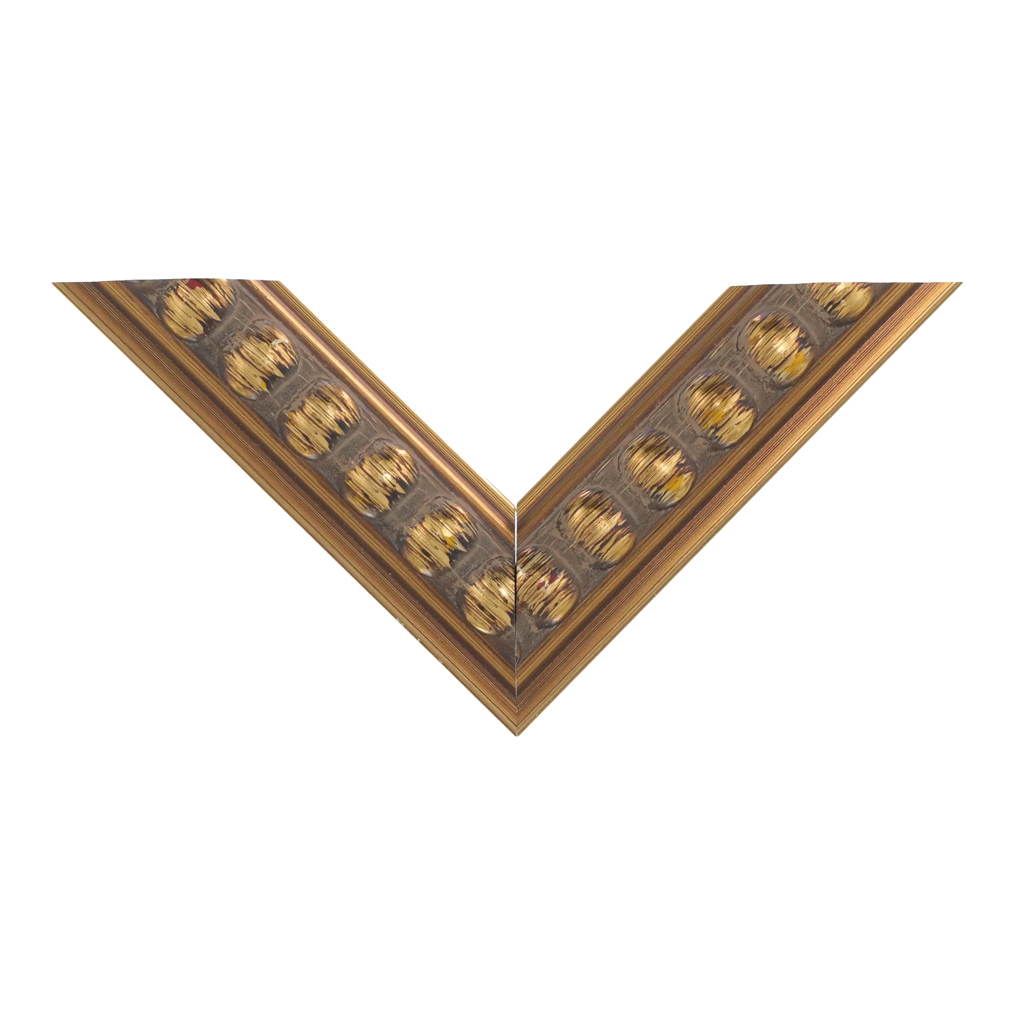 Top view of Tivoli picture frame in gold