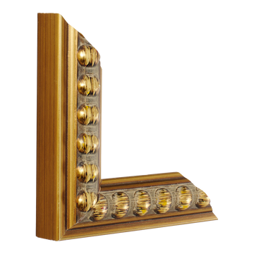 Vertical view of tivoli gold picture frame