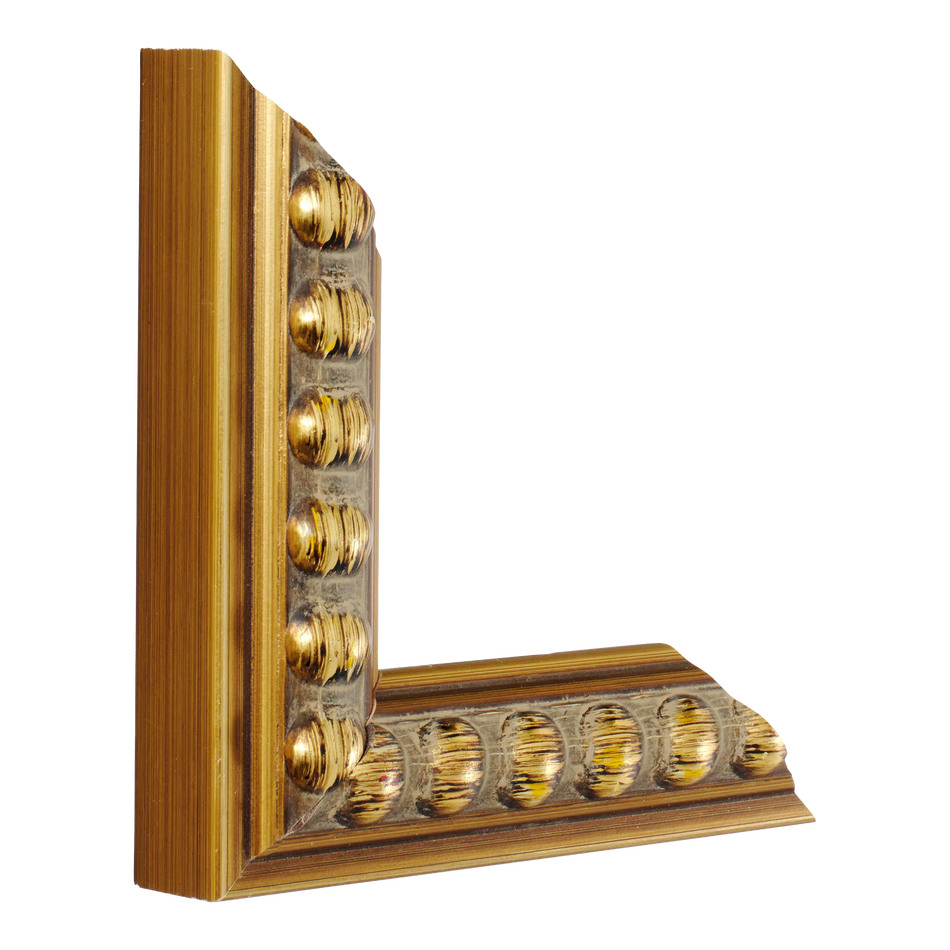 Vertical view of tivoli gold picture frame