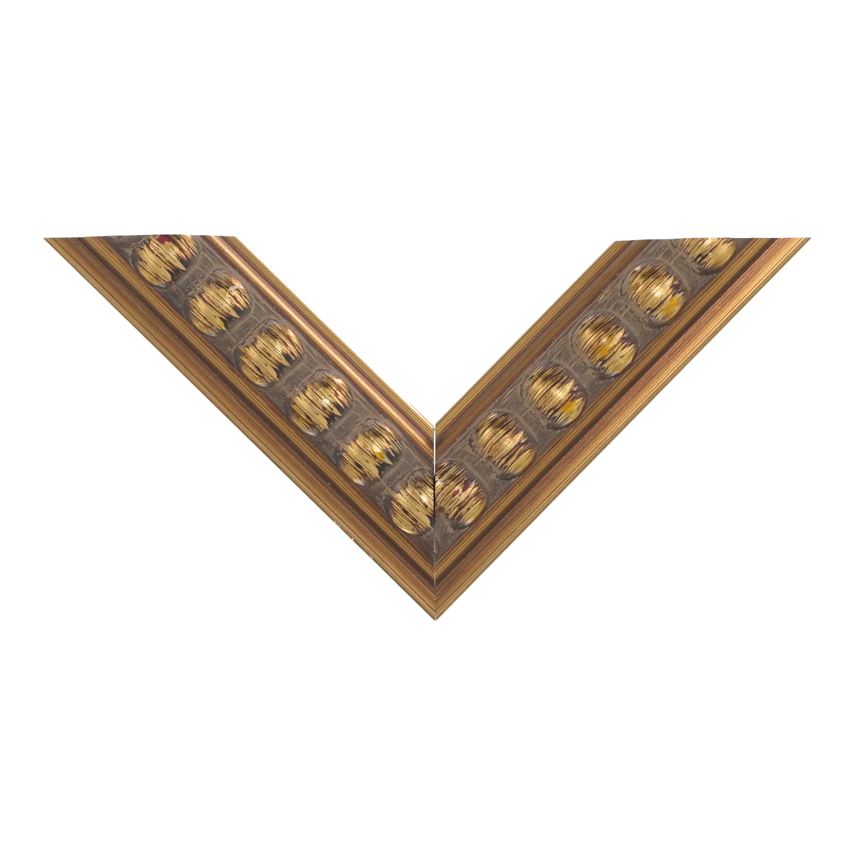 Top view of Tivoli picture frame in gold